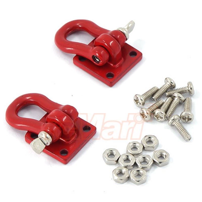 Yeah Racing 1/10 RC Rock Crawler Accessories Heavy Duty Shackle w/ Mounting Bracket Fit 3Racing CR01-27 Winch