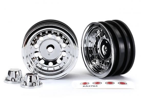 Traxxas Wheels, 1.9', Chrome (2)/ Center Caps (2)/ Decal Sheet (Requ
