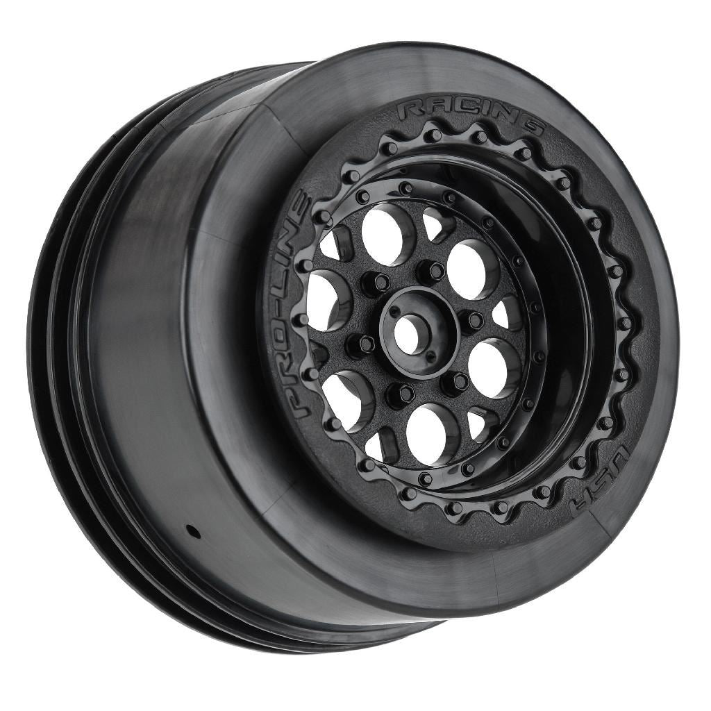 Proline 1/10 Showtime+ Wide Rear 2.2In/3.0In 12mm Drag Wheels (2) Blac