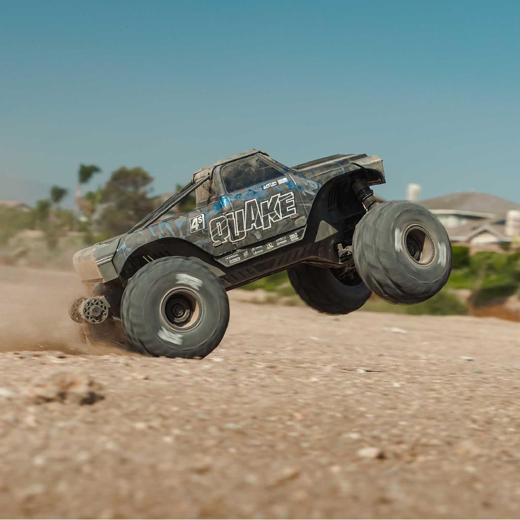 Arrma 1/8 Quake 4S Dsc 4X4 Rtr Monter Truck, Le Black/Pearl