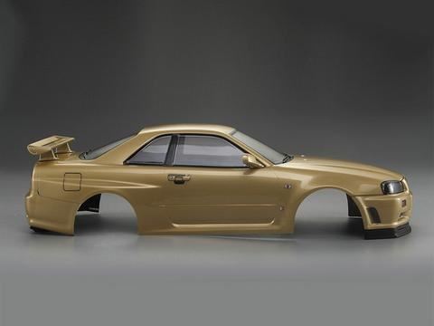 KILLERBODY NISSAN SKYLINE R34 195MM FINISHED BODY-GOLD