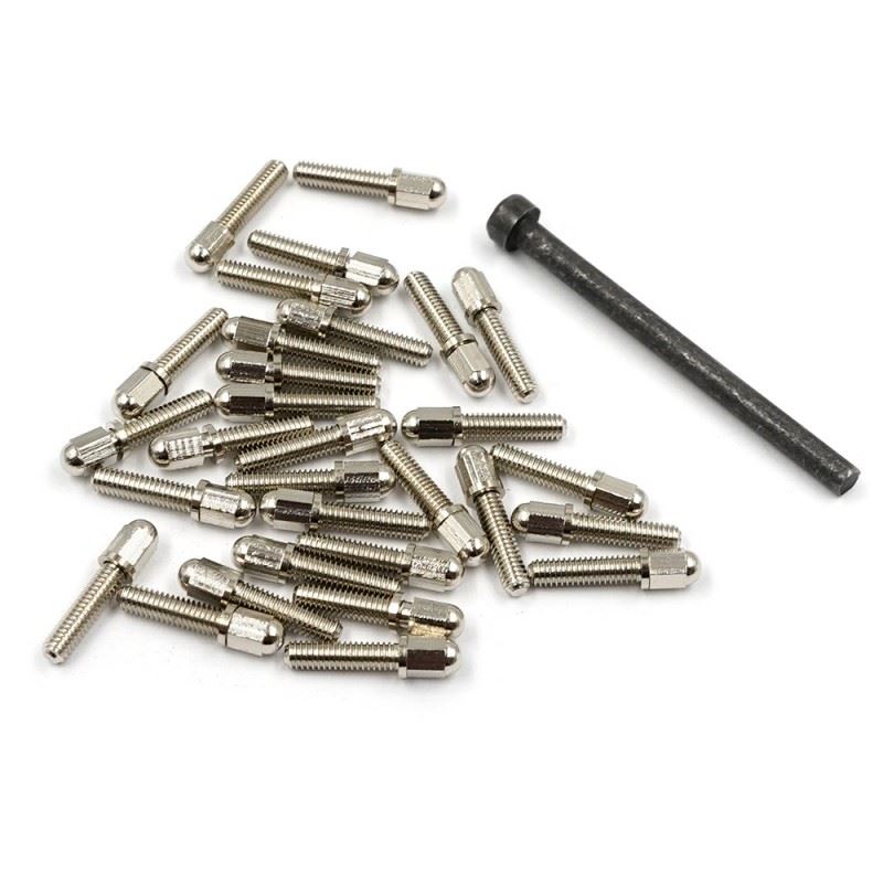 Yeah Racing Scale Steel Bolt Wheel Screws M2.5 X 10mm 30pcs w/ Tool Silver