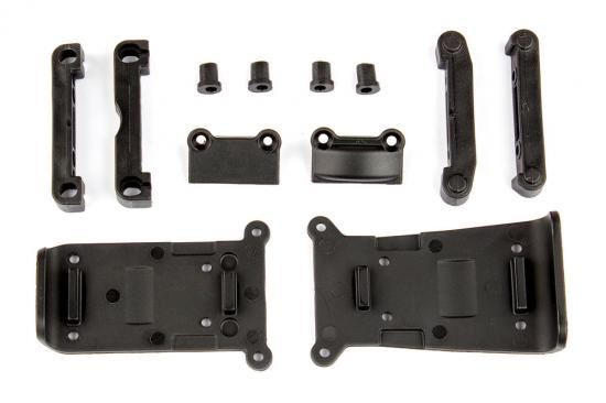 ASSOCIATED REFLEX 14B/14T SKID PLATES AND ARM MOUNTS SET