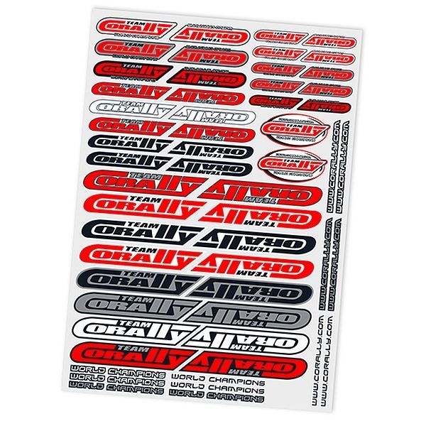 Corally Sponsor Sticker Sheet A4 Non Cut