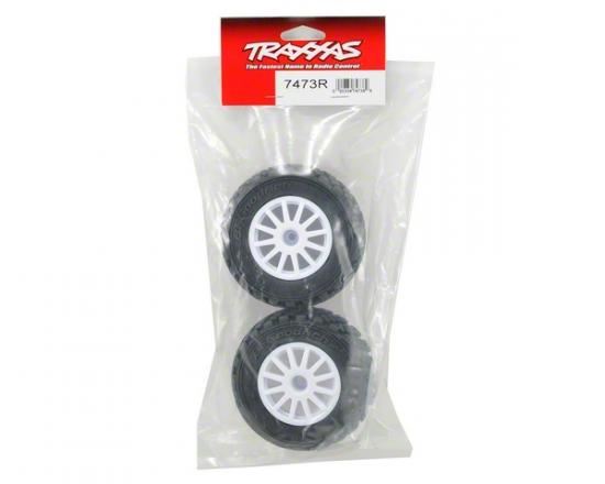 Traxxas Tires & Wheels, Assembled, Glued (White Wheels, Bfgoodrich R