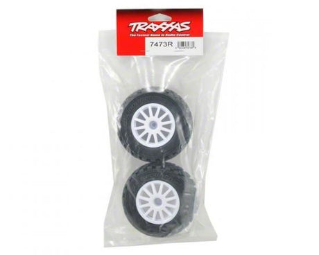 Traxxas Tires & Wheels, Assembled, Glued (White Wheels, Bfgoodrich R