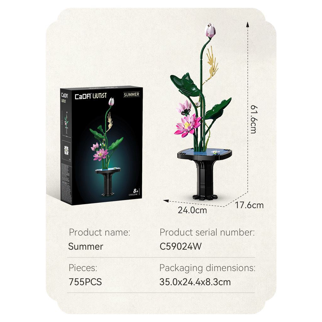 Cada Oriental Floral Art: Summer - 751 Pcs