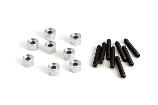GMADE M4 ALUMINIUM EXTENSION ROD SPACERS (8)