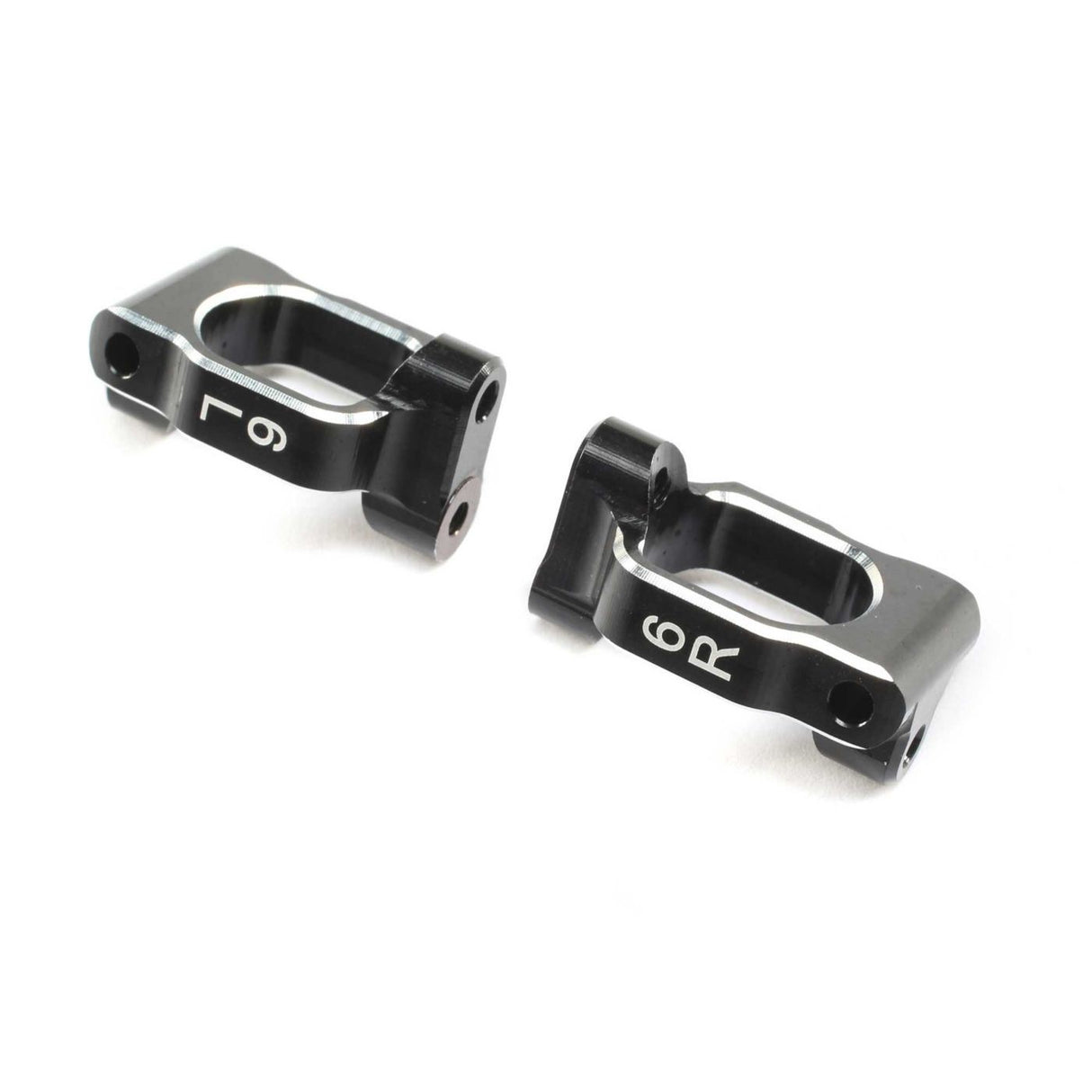 TLR Caster Block Set, 6 deg, Aluminum: 22X-4