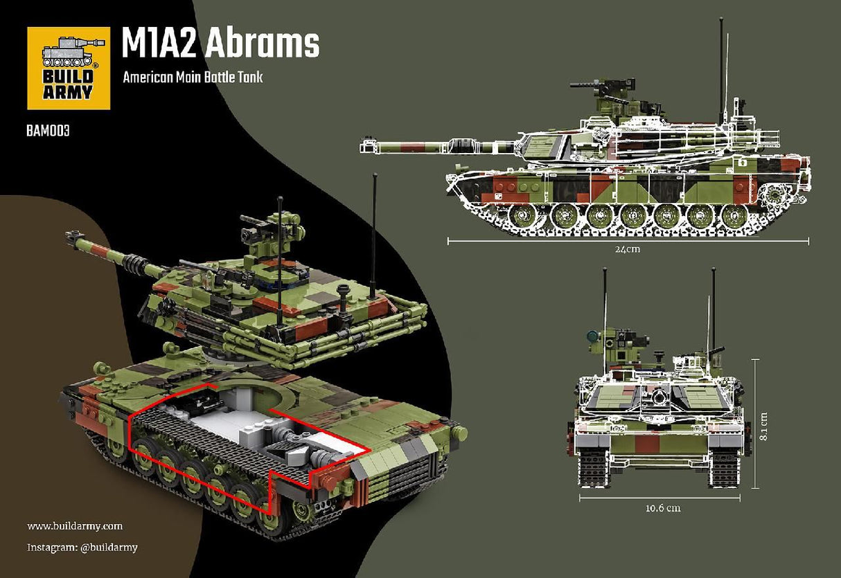 Build Army M1A2 Abrams Main Battle Tank