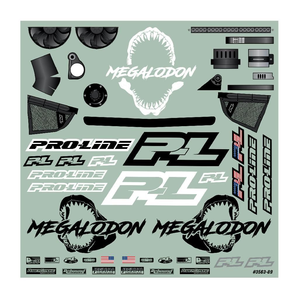 Proline 1/10 Megalodon Desert Buggy Clear Body: Short Course