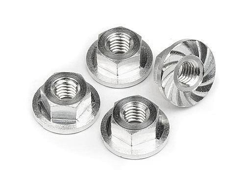 HPI Serrated Flange Nut M4X10.8mm (4Pcs)