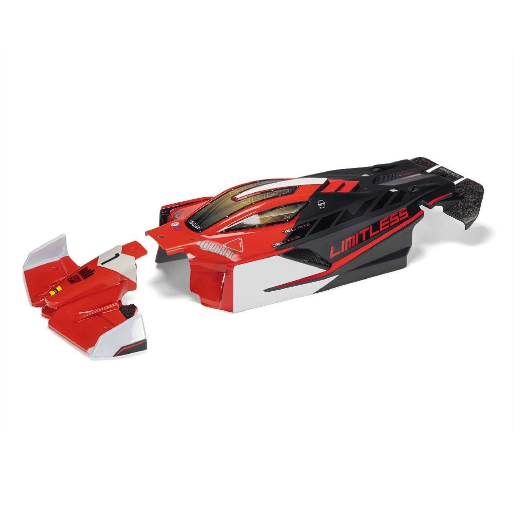 Arrma Limitless Painted Decaled Trimmed Body (Red/Black)