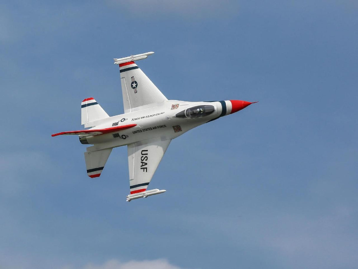 E Flite F-16 Thunderbirds 70mm EDF Jet BNF Basic with AS3X and SAFE