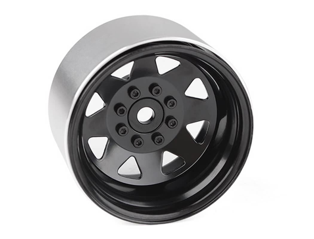 Rc4Wd 8Lug Deep Dish Wagon 1.9 Steel Stamped B/L Wheels Black