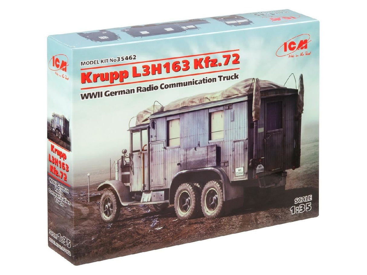 Icm Krupp L3H163 Kfz.72, Wwii German Radio Communication Truck