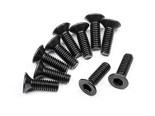 HPI Flat Head Screw M2.5X8mm (Hex Socket/10Pcs)