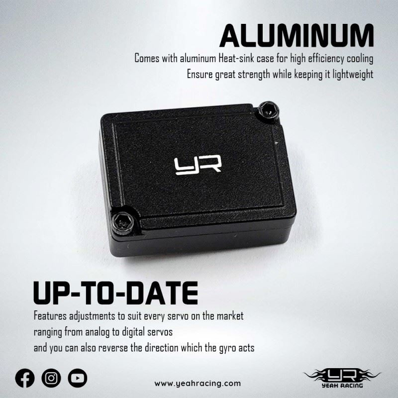 Yeah Racing Hackslider Drift Performance Tuned Gyro V4 For Mini Drift Rc