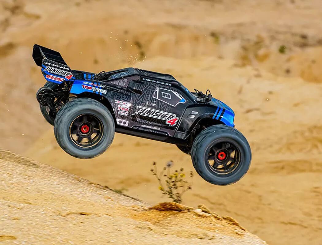 Corally Punisher 4 Brushless 4S Basher Truck Rtr - Blue