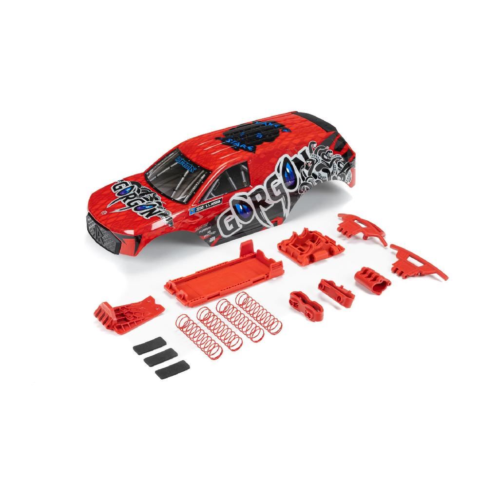 Arrma GORGON Painted Decaled Body Set (Red)