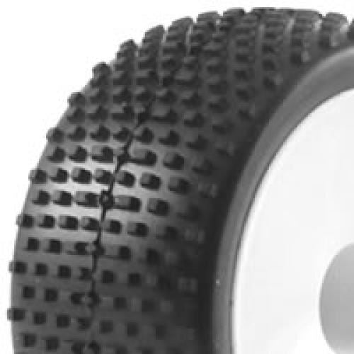 Fastrax 1/10th Mounted Buggy Tyres Lp 'Block' Front