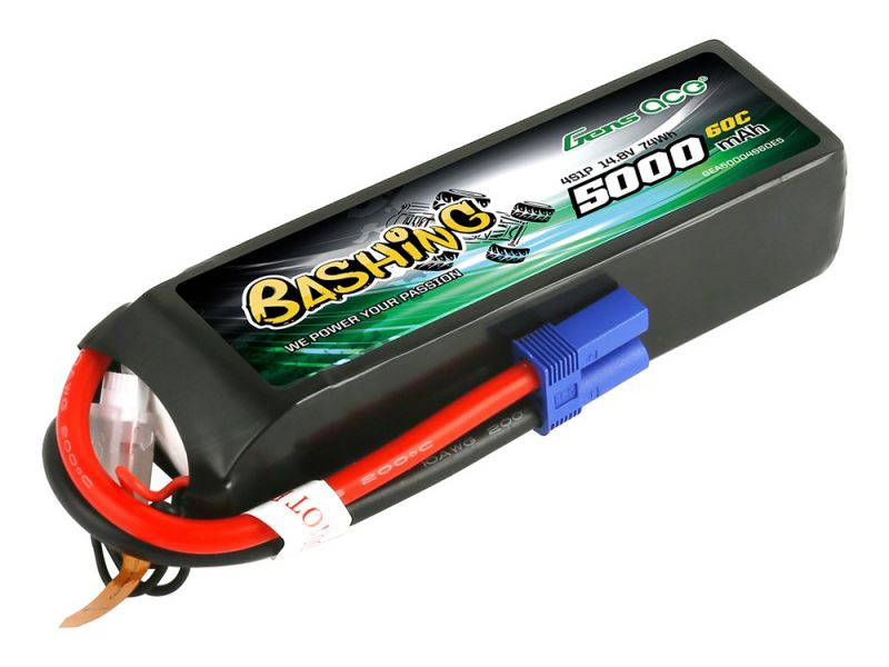 Gens Ace Li-Po Car 4S 14.8V 5000mAh 60C with EC5