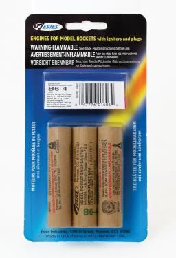 ESTES Rocket motors B6-4 (Pk3)