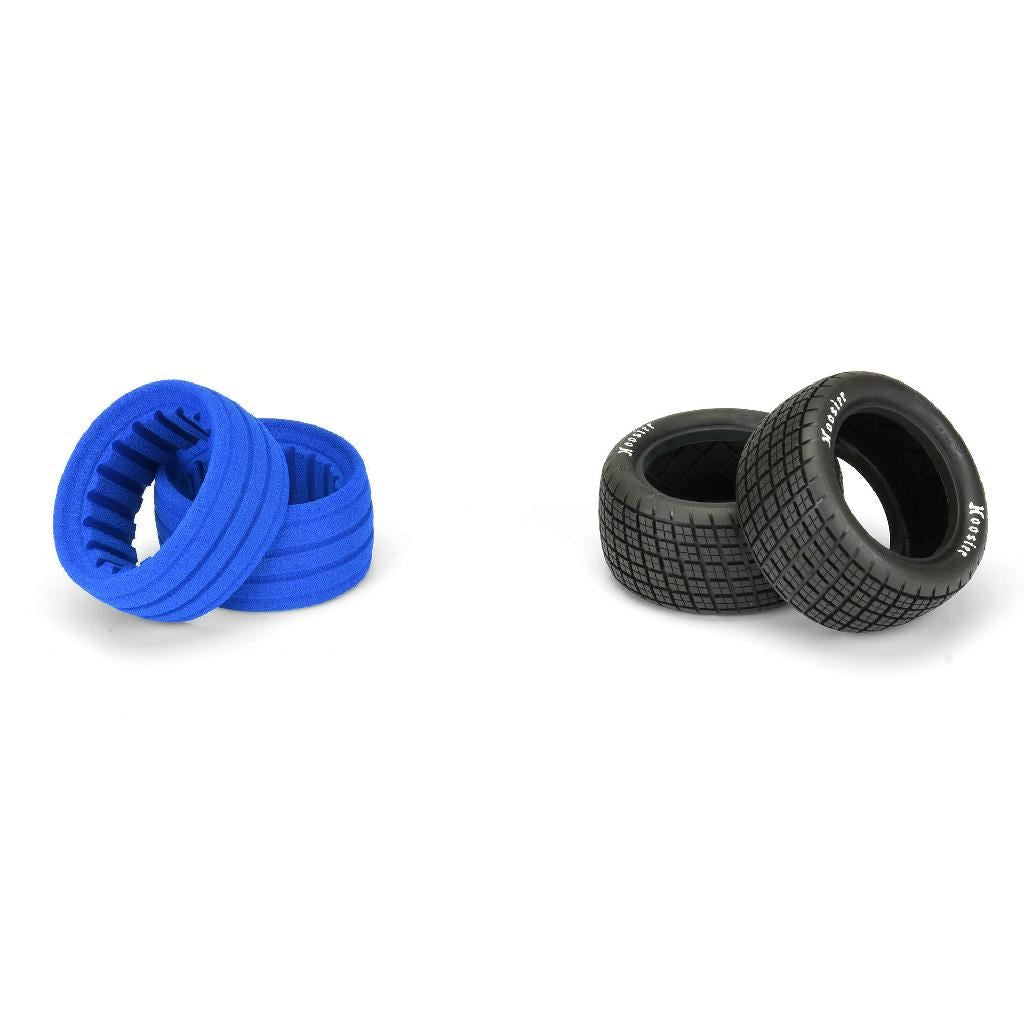 Proline 1/10 Hoosier Angle Block M4 Rear 2.2In Dirt Oval Tires (2)