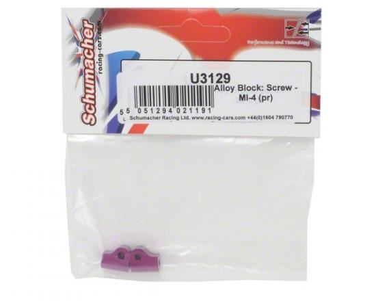 Schumacher Alloy Block; Screw - Mi-3 (pr)