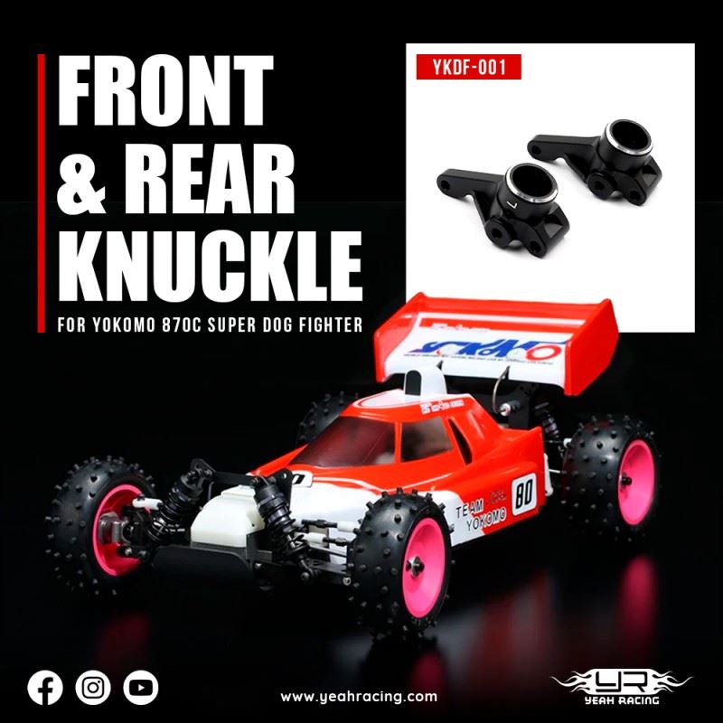 Yeah Racing Aluminum Front / Rear Knuckle For Yokomo 870C Super Dog Fighter Yz10 2023