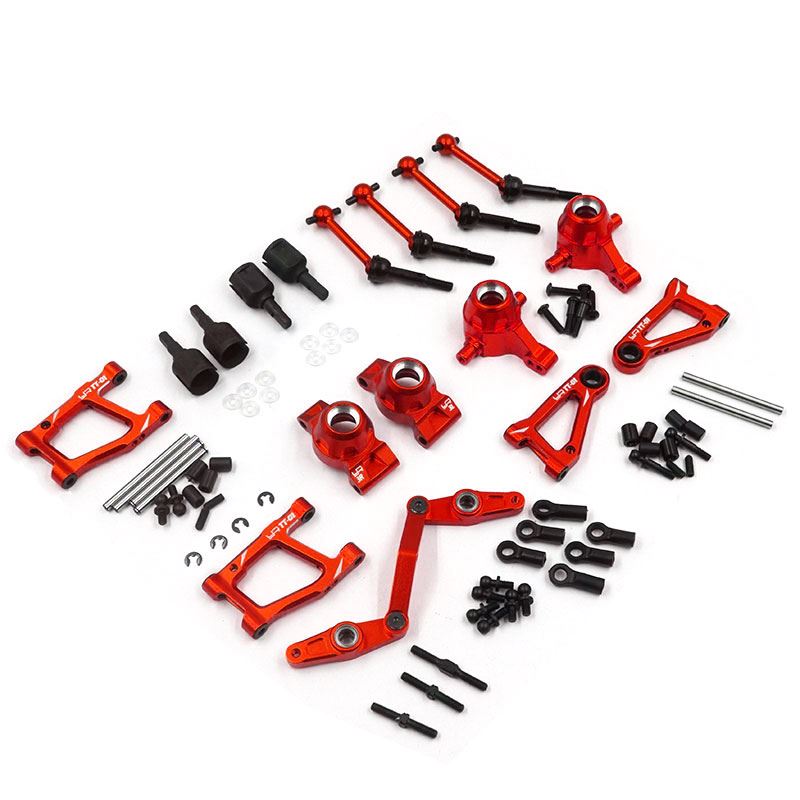 Yeah Racing Rapid Performance Essential Upgrade Kit Red For Tamiya TT01 TT01E
