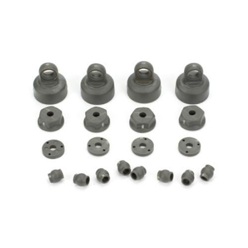 ECX Shock Cap, Piston, Pivot Ball Set: 1:10 2wd All
