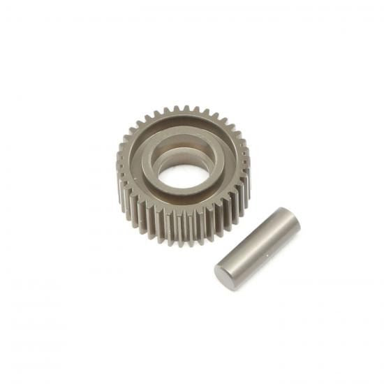 TLR Aluminum Idler Gear & Shaft, Laydown: 22 4.0