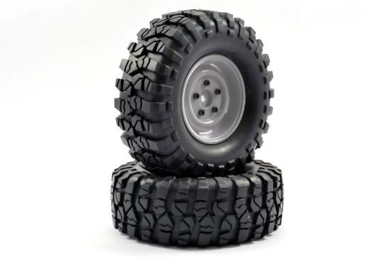 FASTRAX 1:10 CRAWLER SAWBLOCK 1.9 SCALE WHEEL ø108MM TYRE (GREY)