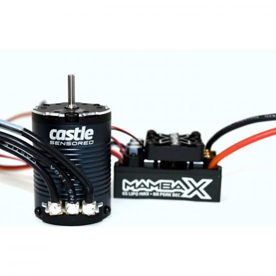 CASTLE Mamba X, Sensored, 25.2V WP Esc & 1406-1900kV Combo (CC010-0155-08)