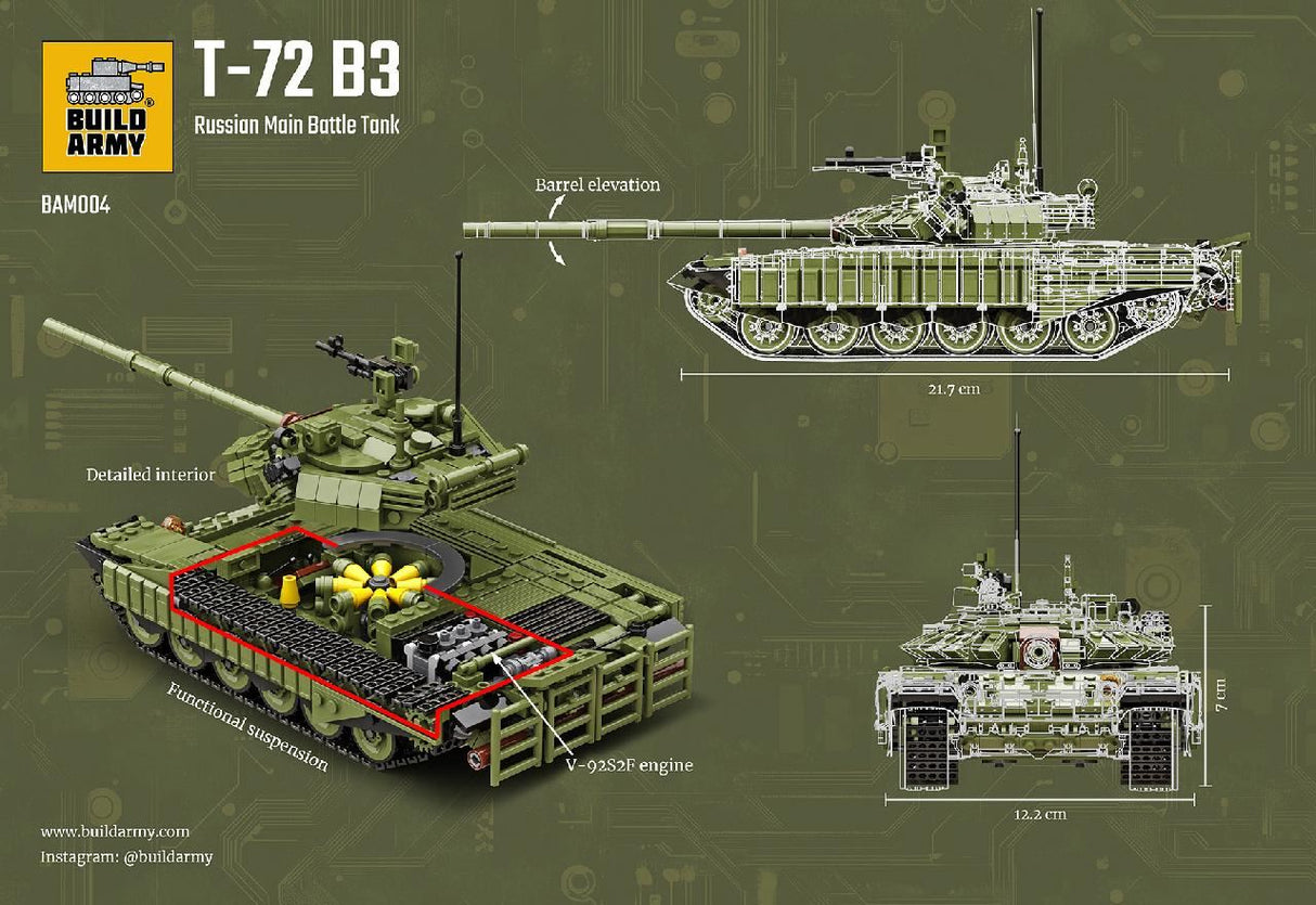 Build Army T-72 B3 Main Battle Tank