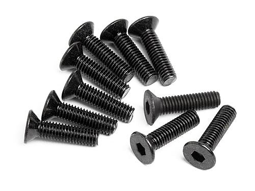 HPI Flat Head Screw M3X12mm (Hex Socket/10Pcs)