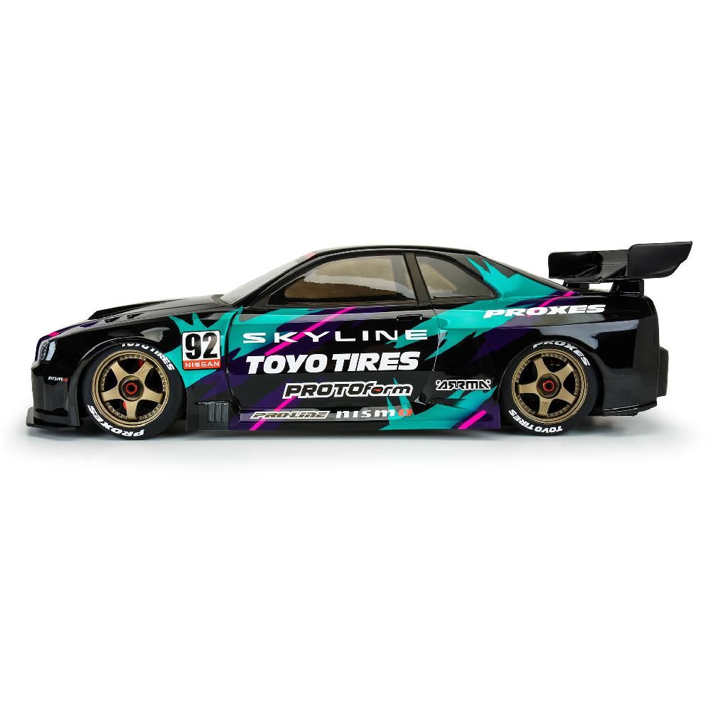 PRM 1/7 2002 Nissan Skyline GT-R R34 Clear Body: ARRMA Infractio