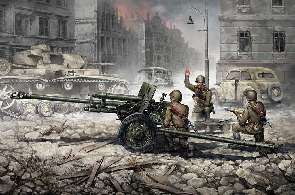 Zvesda ZIS-3 with crew