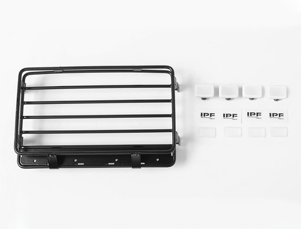 RC4WD MALICE MINI ROOF RACK W/LIGHTS FOR LAND CRUISER LC70 BODY