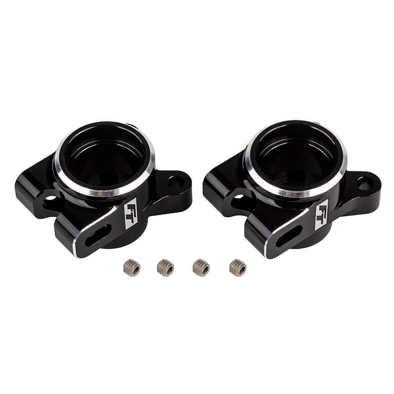 Team Associated Ft Rc10B7 Rear Hub Set Black Aluminium