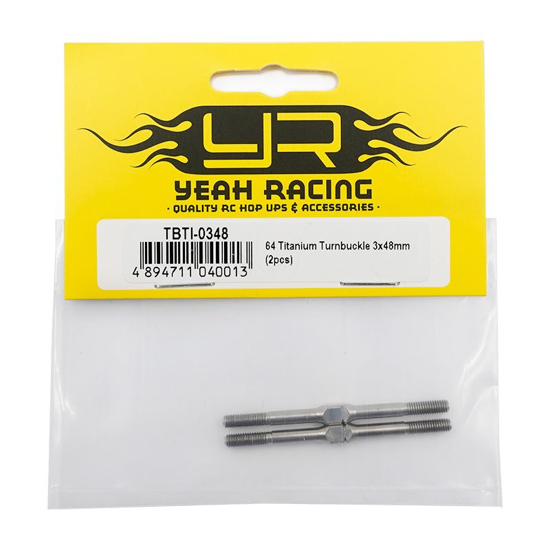 Yeah Racing 64 Titanium Turnbuckle 3x48mm (2pcs)