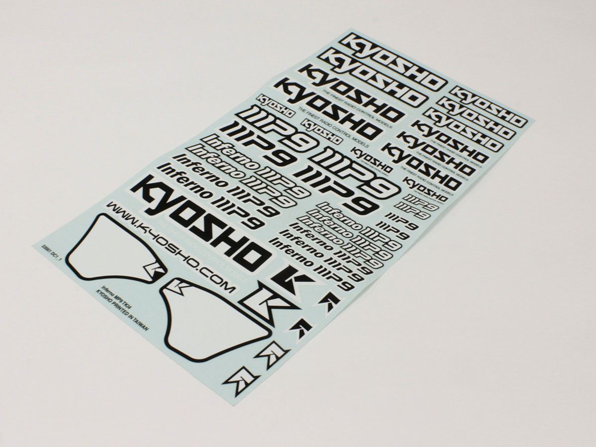 Decal Sheet Kyosho Inferno Mp9 Tki4