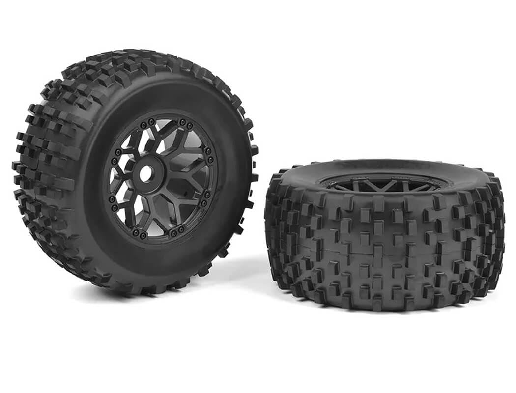 Corally Off-Road 1/8 Mt Tires Gripper Glued On Bbs Rims (Pr)