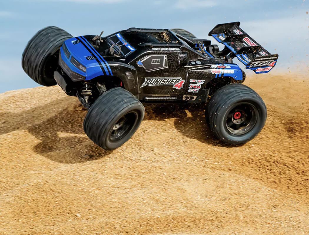 Corally Punisher 4 Brushless 4S Basher Truck Rtr - Blue