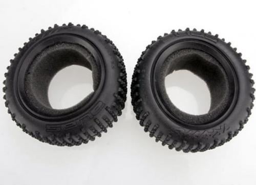 TRAXXAS Tires, Alias 2.2" (rear) (2)/ foam inserts (Bandit) (soft co