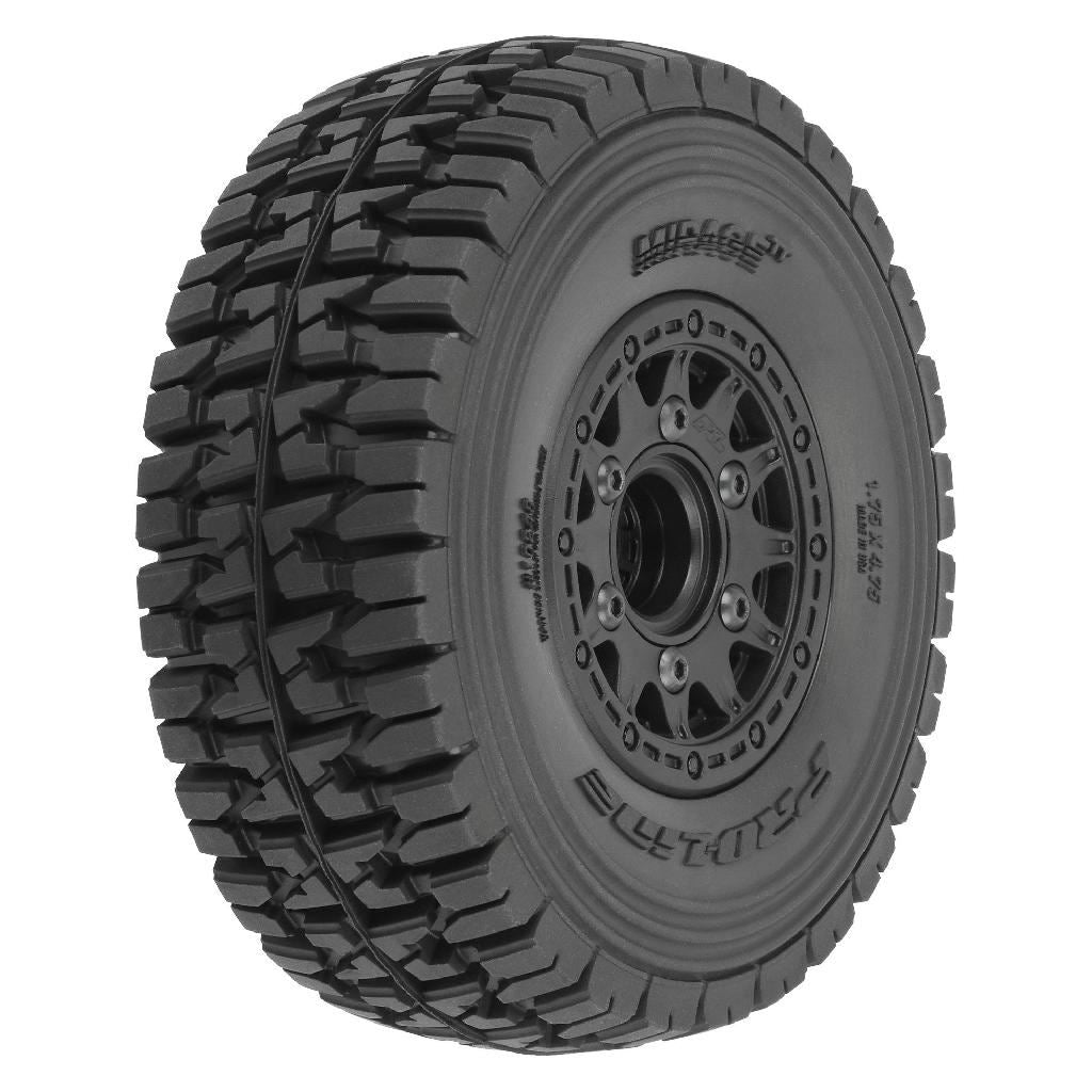 Pro 1/10 Mirage Tt F/R 2.2In/3.0In 12Mm & 14Mm Black Raid Wheels (