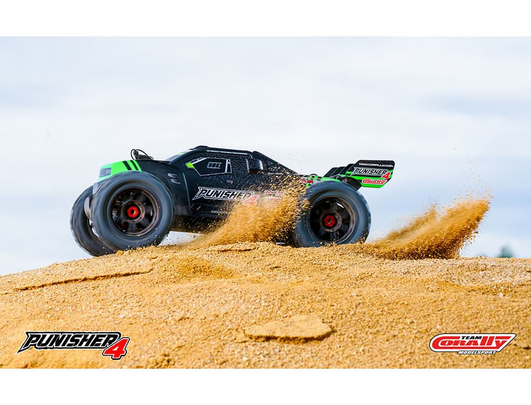 Corally Punisher 4 Brushless 4S Basher Truck Rtr - Green