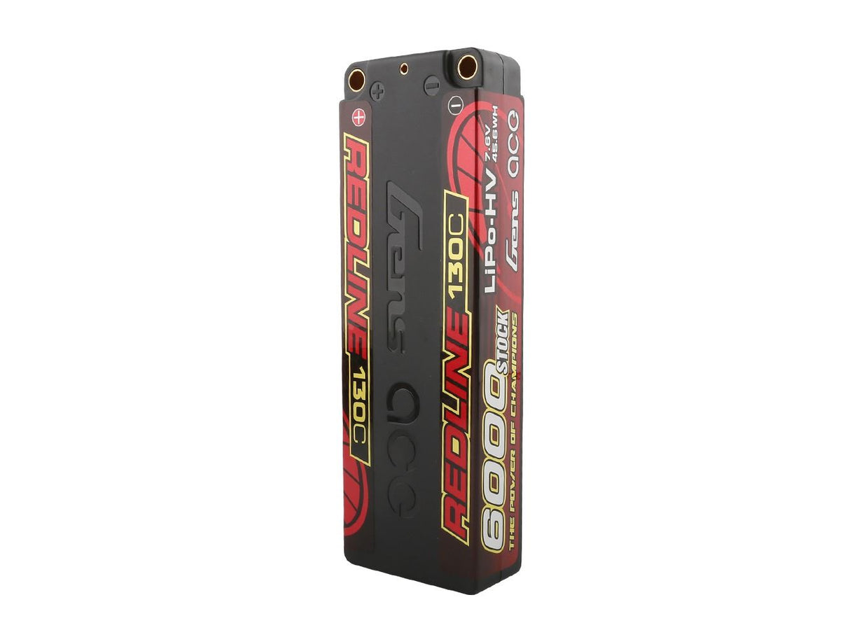 Gens Ace Li-Po HV Car Hard Case 2S2P 7.6V 6000mAh 130C RL with 5mm