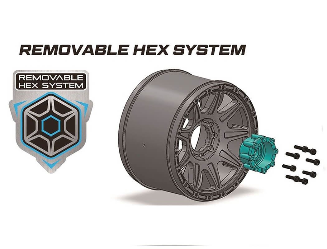 LOUISE RC MFT MT-UPHILL 1/8 0 & 1/2 OFFSET HEX 17MM